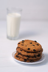 Cookies on the plate and mug