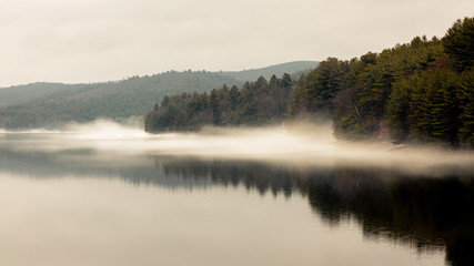 morning mist over the river