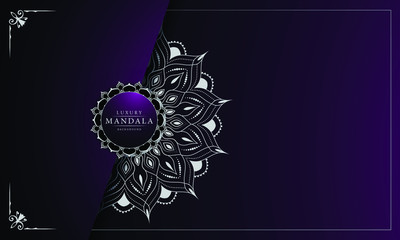 Luxury ornamental mandala design background with royal arabesque pattern arabic islamic east style. ornament elegant invitation wedding card , invite , backdrop cover banner illustration
