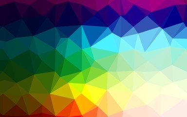 Light Multicolor, Rainbow vector abstract polygonal cover. Colorful abstract illustration with gradient. Template for your brand book.