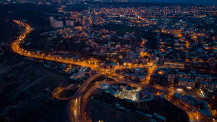 aerial view of the city