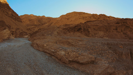 The red rocks at Death Valley National Park at Mosaic Canyon - USA 2017