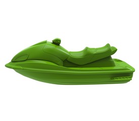 3d illustration of the jet ski
