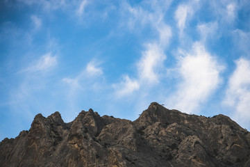 Fototapeta premium clouds over the mountains