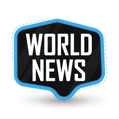 World News, banner design template, vector illustration
