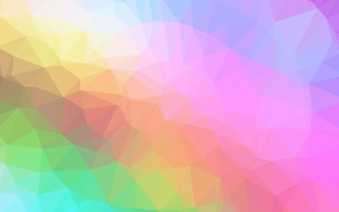 Obraz premium Light Multicolor, Rainbow vector triangle mosaic cover. A vague abstract illustration with gradient. Completely new design for your business.