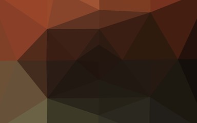 Fototapeta premium Dark Orange vector polygonal background. A completely new color illustration in a vague style. Completely new design for your business.