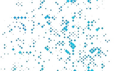 Fototapeta premium Light BLUE vector texture with beautiful stars. Decorative shining illustration with stars on abstract template. The template can be used as a background.