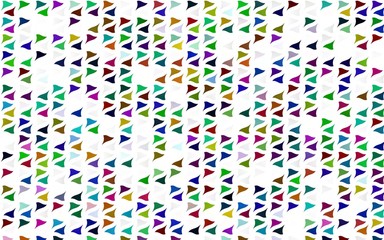 Fototapeta na wymiar Light Multicolor, Rainbow vector backdrop with lines, triangles. Glitter abstract illustration with triangular shapes. Modern template for your landing page.