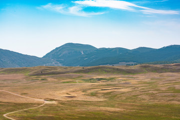 beautiful view of the Belvedere hill in Abruzzo, Italy