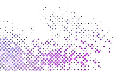 Light Pink, Blue vector pattern with spheres. Blurred bubbles on abstract background with colorful gradient. Design for business adverts.