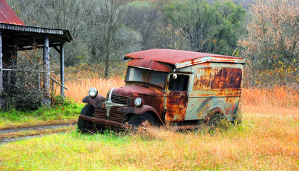 old rusty truck