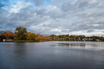 A Fall Scene in Worcester Massachusetts
