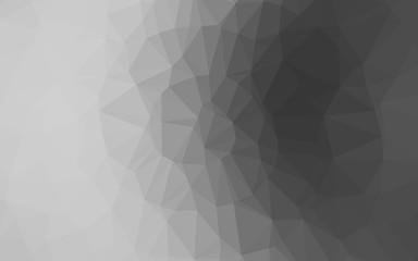 Light Silver, Gray vector triangle mosaic texture. Shining colored illustration in a Brand new style. Completely new template for your business design.