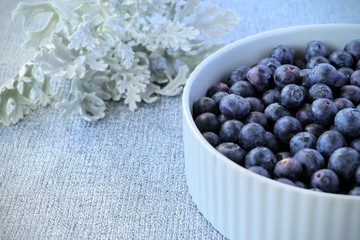 blueberries in a bowl