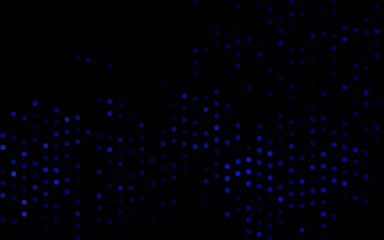 Dark BLUE vector template with circles. Modern abstract illustration with colorful water drops. Pattern for ads, booklets.