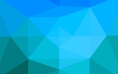 Light BLUE vector low poly texture. A sample with polygonal shapes. Completely new template for your business design.