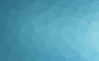 Light BLUE vector abstract polygonal cover. Triangular geometric sample with gradient.  Completely new template for your business design.