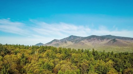 Aerial panaroma of Adirondack Mountains