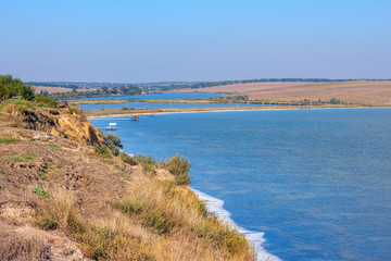 fishing village situated at the estuary shore