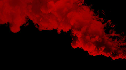 CG Colorful Smoke with black background
