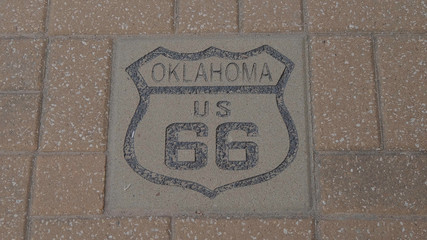 US 66 Route 66 in Oklahoma - USA 2017