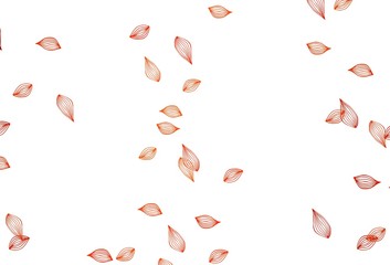 Light Orange vector hand painted backdrop.