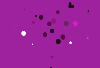 Light Pink vector backdrop with dots.