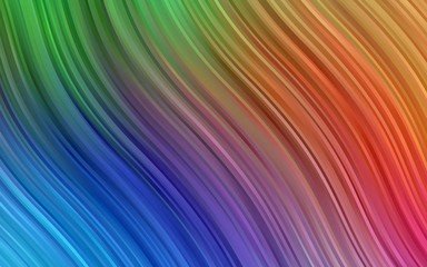 Light Multicolor, Rainbow vector background with lava shapes. Glitter abstract illustration with wry lines. Textured wave pattern for backgrounds.
