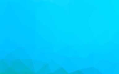 Light BLUE vector shining triangular background. Modern geometrical abstract illustration with gradient. Brand new style for your business design.
