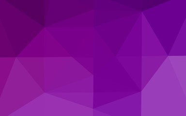 Light Purple vector polygon abstract layout. Colorful illustration in Origami style with gradient.  New texture for your design.