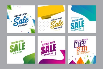 sale discount banner template promotion