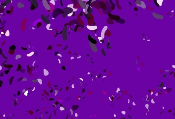 Fototapeta na wymiar Light Purple vector texture with random forms.