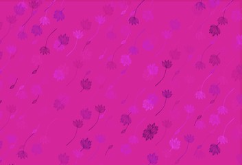 Light Purple vector doodle pattern.