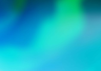 Light Blue, Green vector bokeh pattern. Creative illustration in halftone style with gradient. Brand new style for your business design.