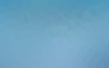 Light BLUE vector triangle mosaic texture. A vague abstract illustration with gradient. Template for a cell phone background.