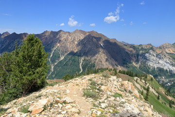 Peruvian Ridge Trail to the summit of Hidden Peak in the Wasatch Range