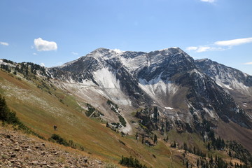 American Fork Twin Peaks, Wasatch Range after a September dusting of snow