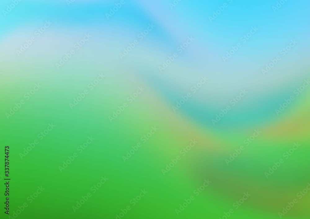 Wall mural light blue, green vector abstract bokeh pattern. a vague abstract illustration with gradient. a comp