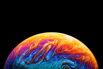 soap bubble macro photography