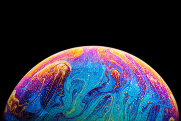 soap bubble macro photography