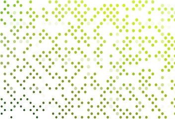 Light Green vector backdrop with dots.