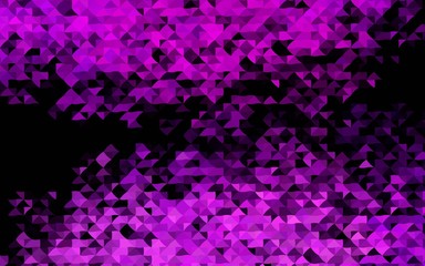Dark Purple vector layout with lines, triangles. Beautiful illustration with triangles in nature style. Pattern can be used for websites.