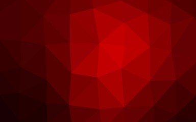 Light Red vector triangle mosaic texture. A vague abstract illustration with gradient. Brand new design for your business.