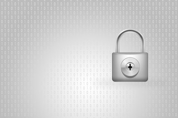 Candado de seguridad digital de datos en línea de protección en internet