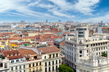 Fototapeta na wymiar Madrid Spain cityscape