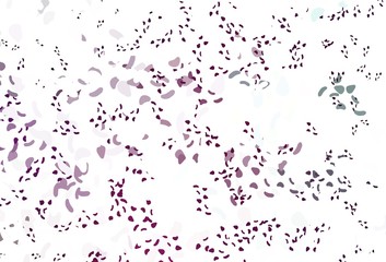 Light Pink vector pattern with chaotic shapes.