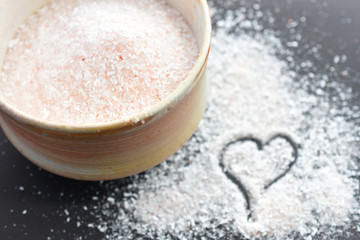 Himalayan Pink Salt Crystals Close Up