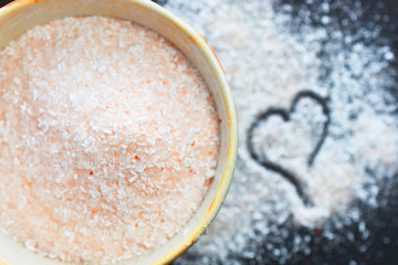Himalayan Pink Salt Crystals Close Up