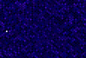 Dark Pink, Blue vector cover with spots.